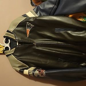 New England Patriots Leather Coat